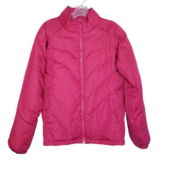 Cabelas Womens Goose Down Puffer Jacket Coat 550 Fill Wine Color Size Small - Picture 1 of 11